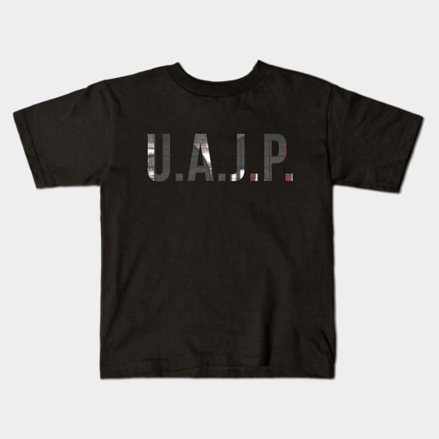 U.A.J.P. Kids T-Shirt by groundbreaking
